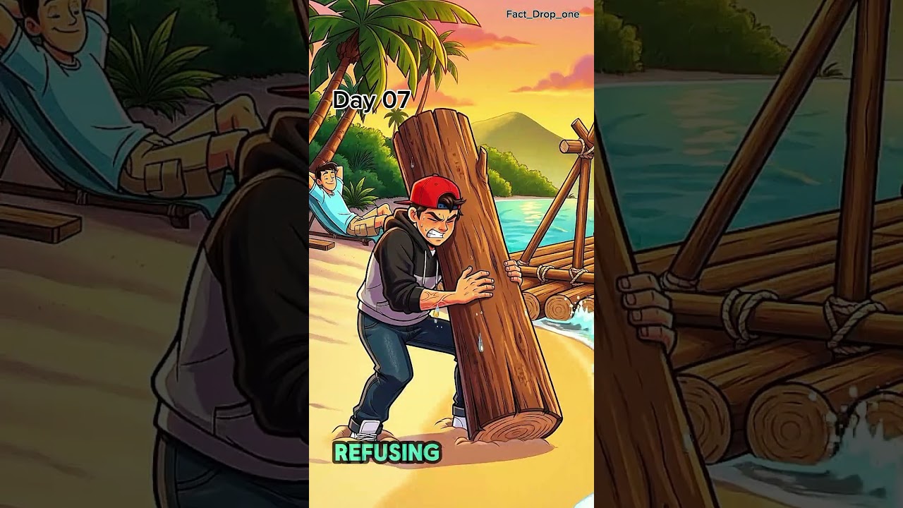 Who escapes the island first?