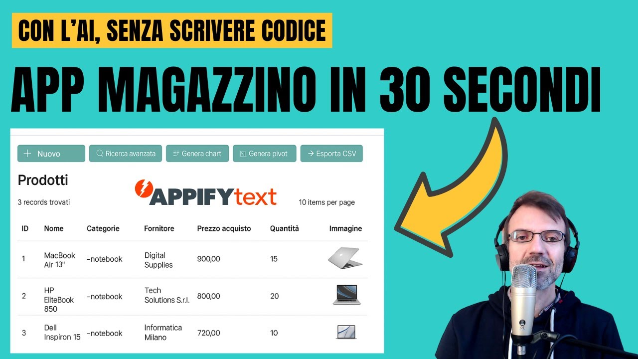 Creare un gestionale di magazzino con l'AI (senza programmare)