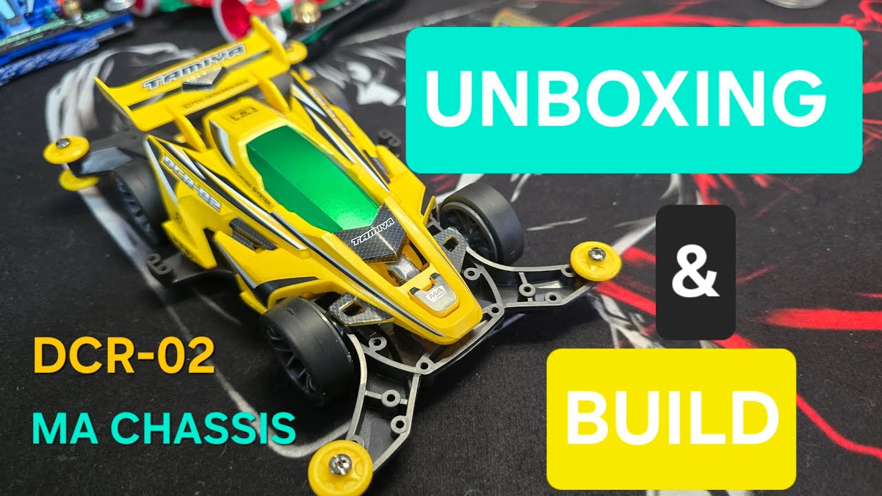 Tamiya DCR-02 Unboxing & MA Chassis Stock Build | Mini 4WD Part 1