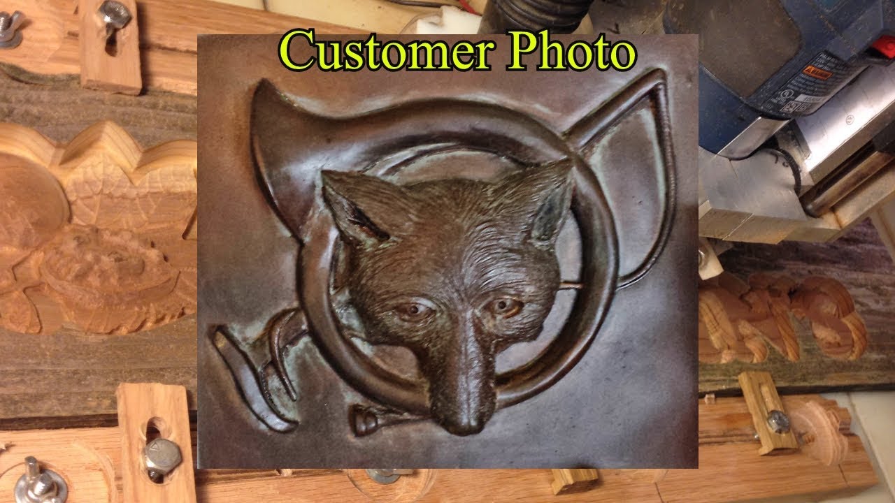 Horn - Fox 3D Simulated Wood Carving from Photo