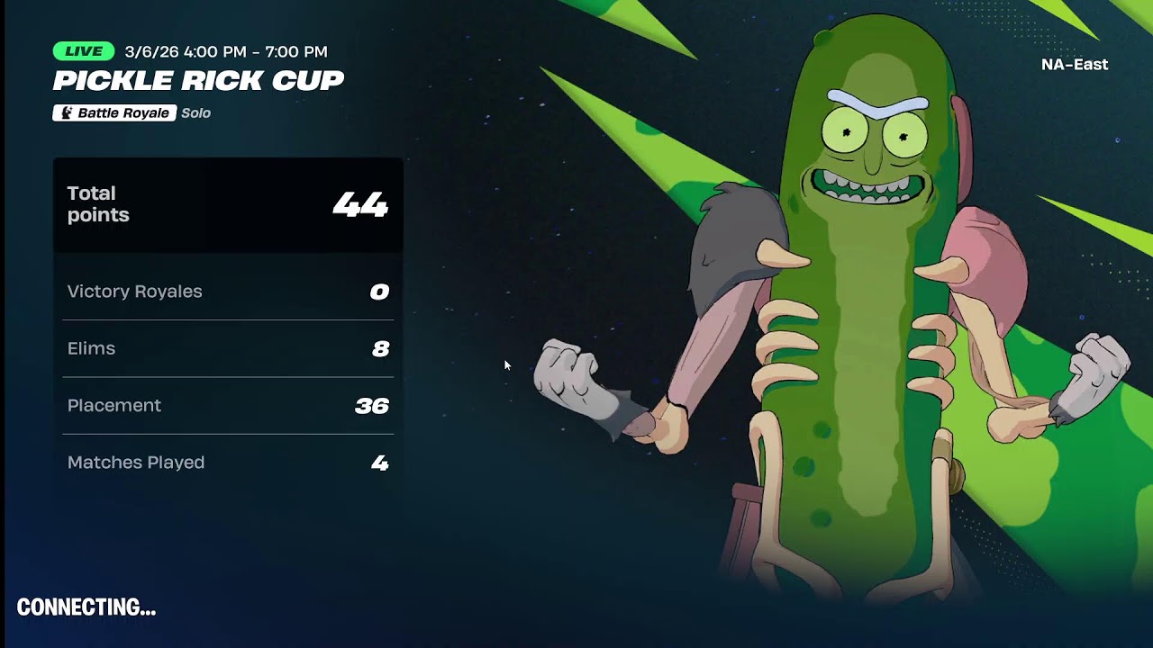 PICKLE RICK CUP!!!! in fortnite!