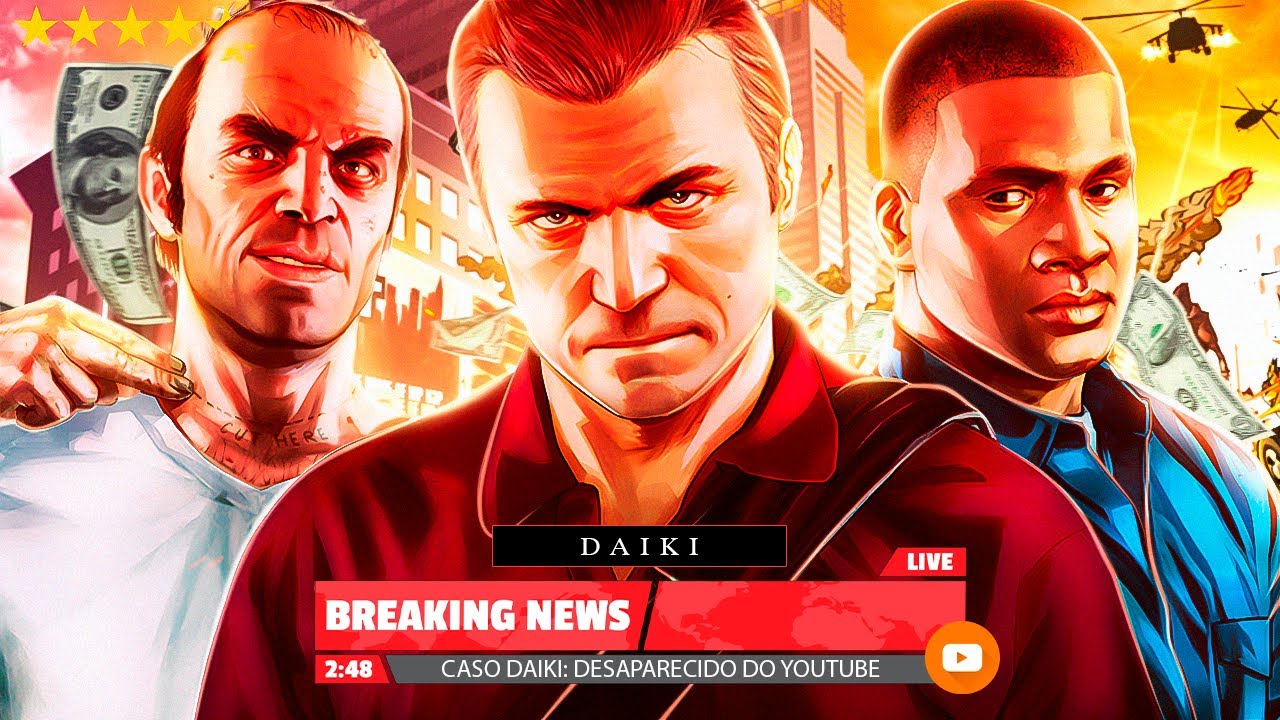 💵🚗🔫🏃Cyberpunk: Mercenários React ♪ Michael, Franklin & Trevor (Grand Theft Auto) - 𝐕 | M4rkim