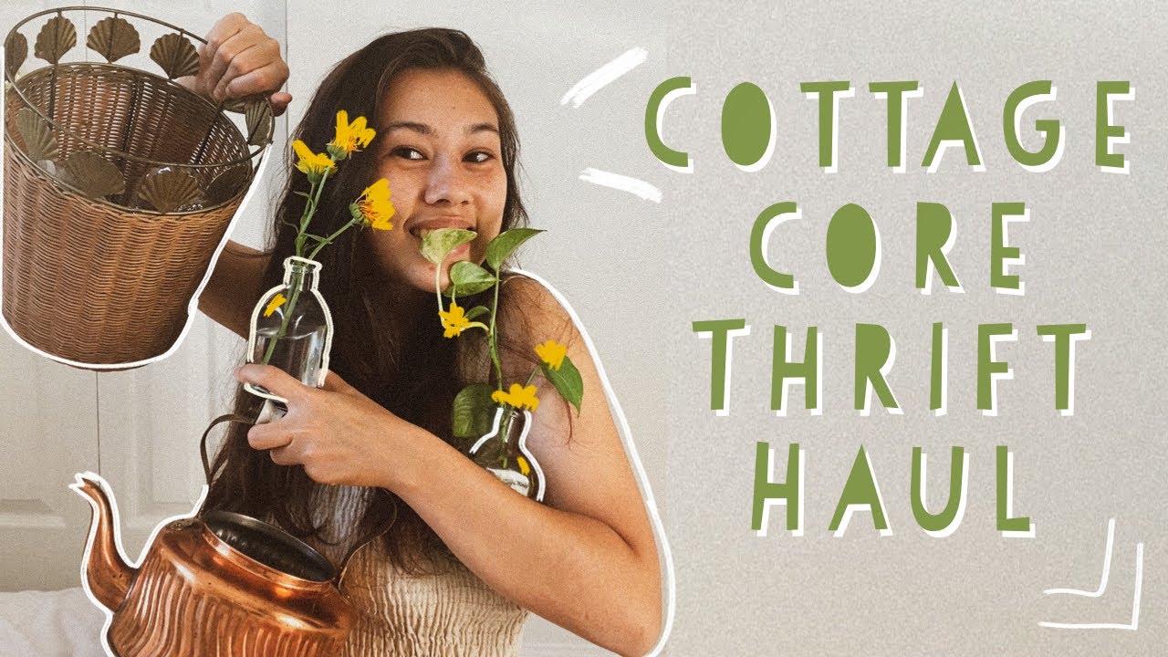 🌱 CottageCore Thrift Haul 🌱 Home Decor for my new office!