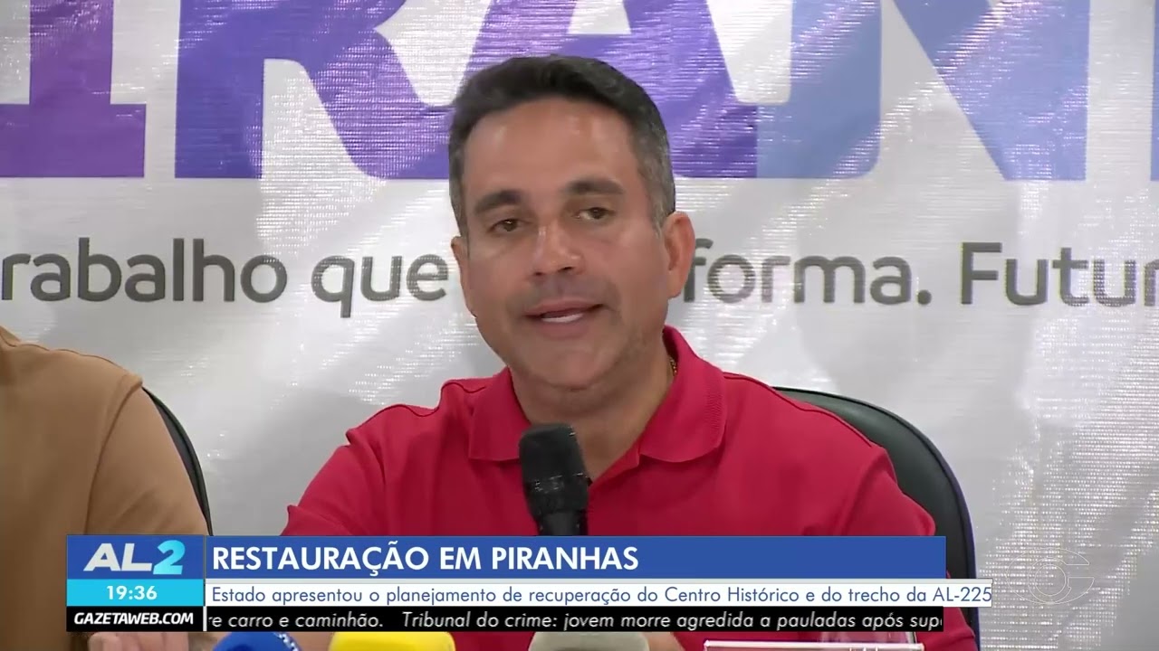 Governo de Alagoas apresenta plano de recuperação de Piranhas e trecho da AL-225 - 04/03/2026