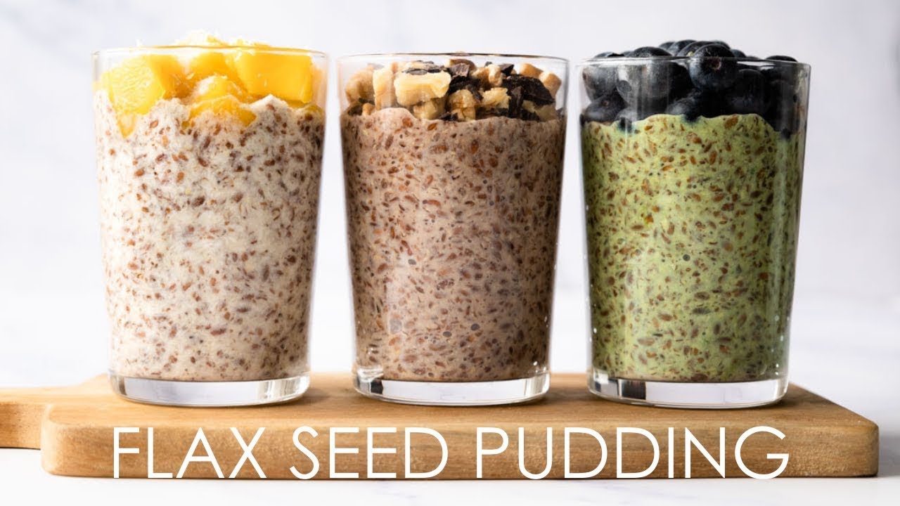 5-Minute Flax Seed Pudding (3 Delicious Variations!) | Healthy Vegan Breakfast