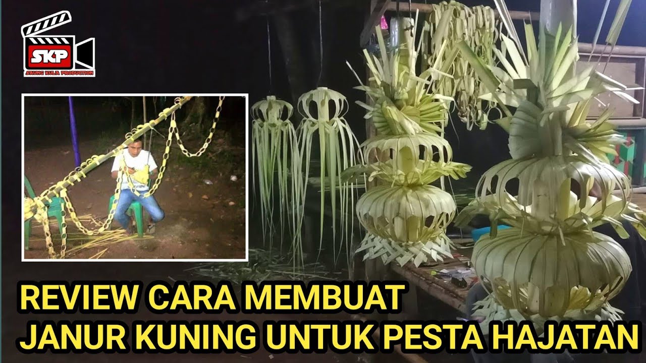 CARA MEMBUAT JANUR SEDERHANA SIMPEL DAN MUDAH - JANUR KUNING UNTUK HAJATAN