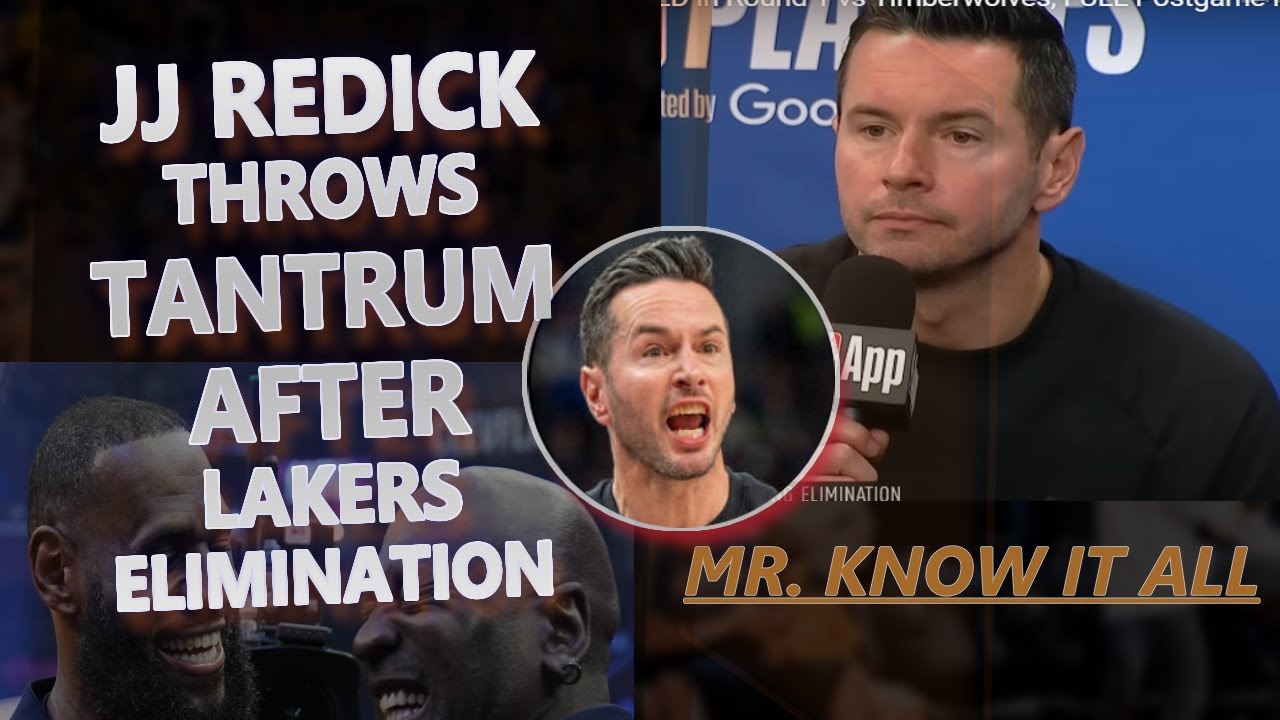 JJ Redick Throws a Tantrum in Post Game Press Conference | No Humility