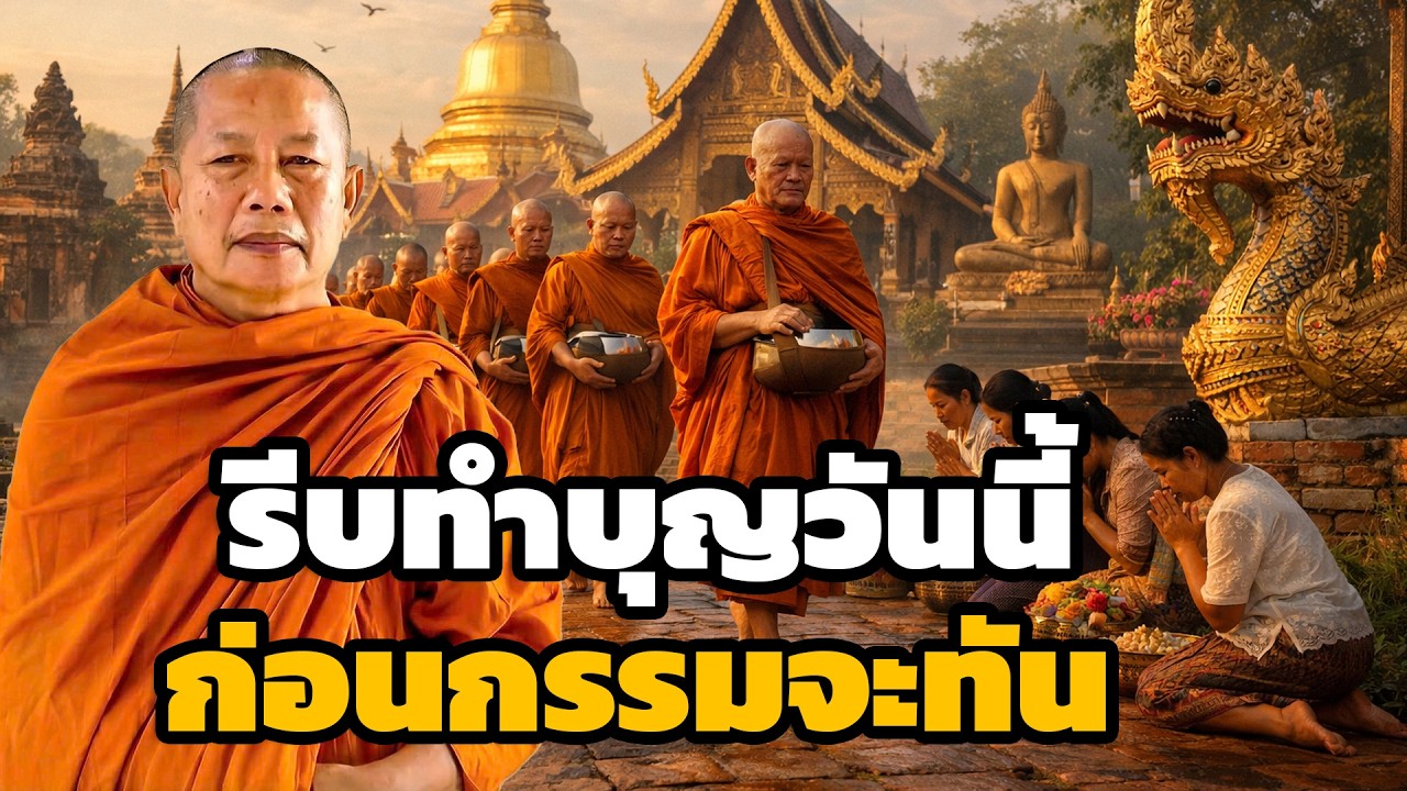ทำบุญให้สุดใจ ละบาปให้สุดทาง ชีวิตไม่ตกต่ำ  ธรรมะคลายทุกข์ พระมหาบุญช่วย ปัญญาวชิโร 1
