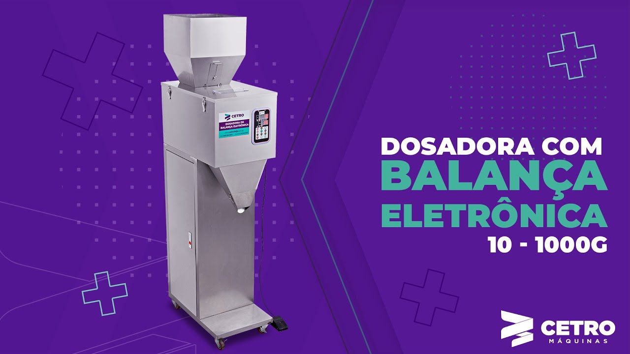 Dosadora com Balança Eletrônica 10 - 1000g