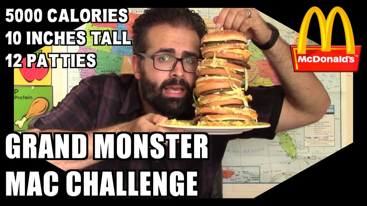 McDonalds Monster Grand Mac Challenge *5000 Calories, 10 Inches* | Freak Eating