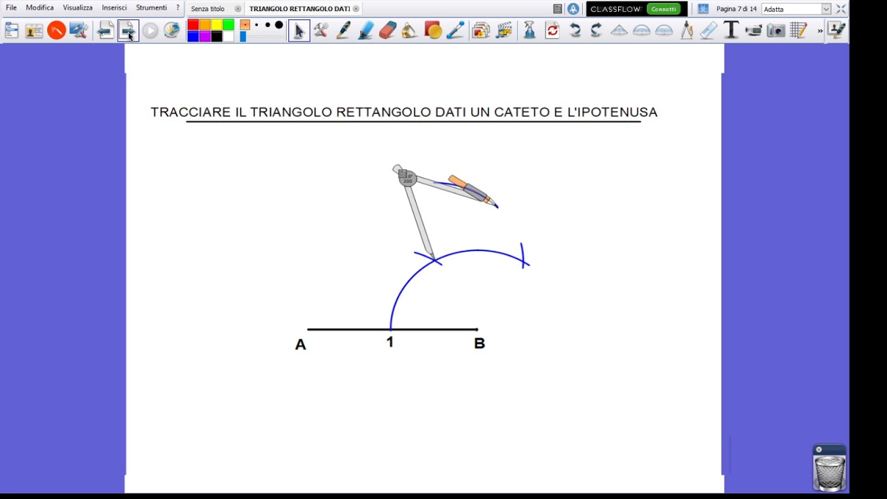 TRIANGOLO RETTANGOLO DATI CATETO E IPOTENUSA