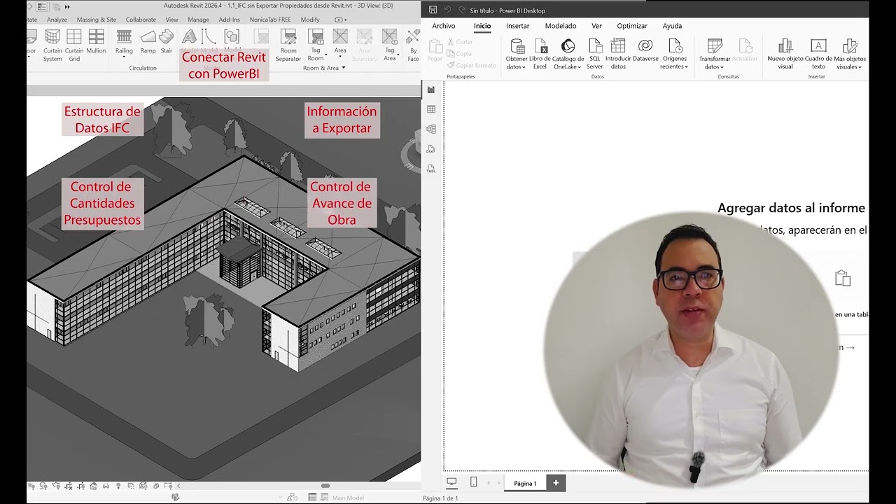 INTEGRA REVIT con POWERBI En Revit Todo es DATOS.
