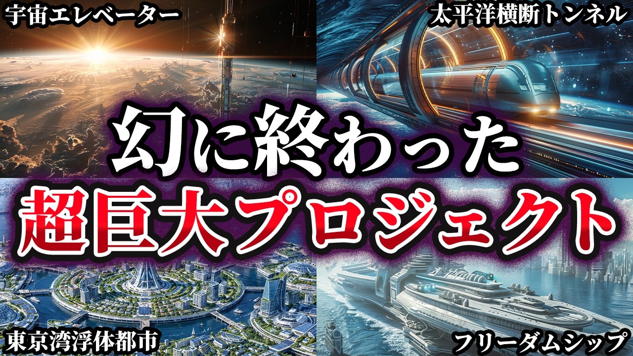 【ゆっくり解説】幻に終わった…世界の巨大プロジェクト5選