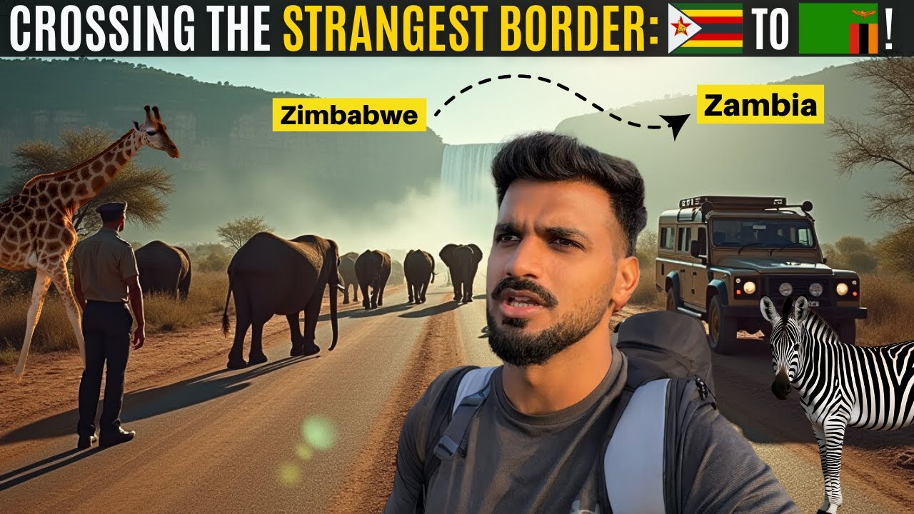 Entering Zambia: Most Unexpected Border Experience! 🇿🇲 Victoria Falls to Livingstone.