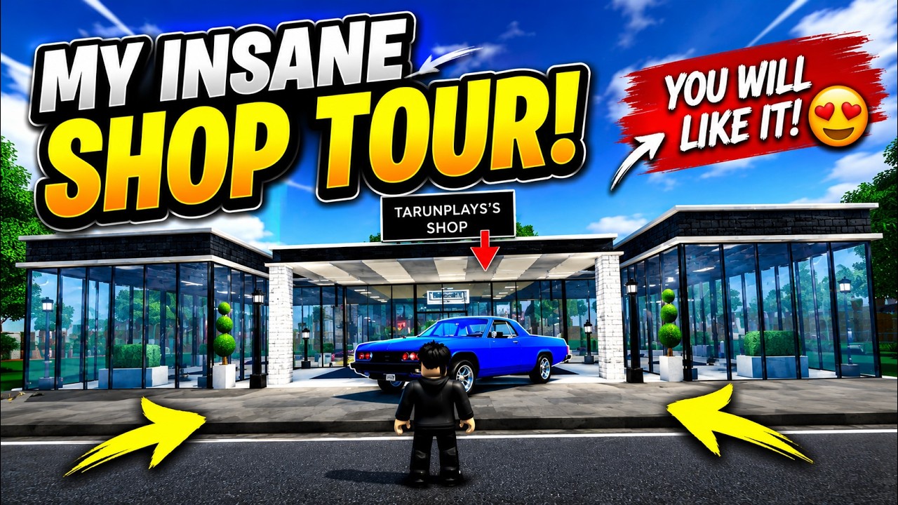 I spent 3 hours building my dream shop in storage hunters open world roblox!