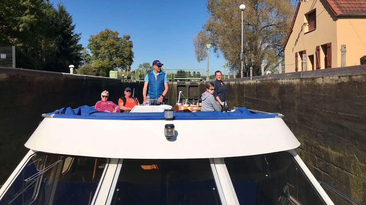 Mit dem Hausboot auf der Saône  - unsere Hausboottour 2017