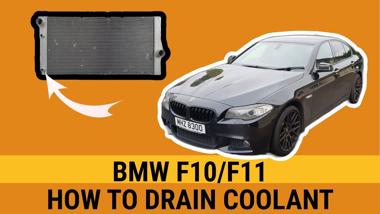 Как слить охлаждающую жидкость на двигателе BMW F10 F11 530d N57 Как промыть радиатор и заменить ...