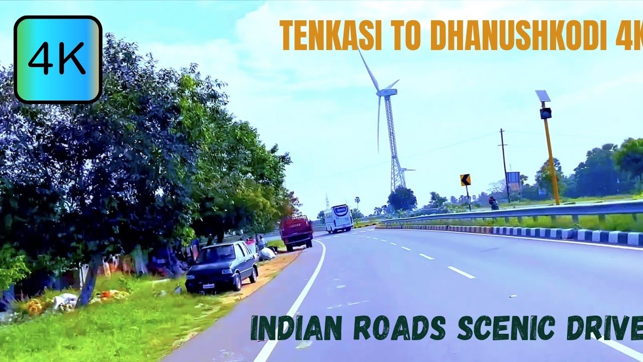 Indian coastal drive 4K - scenic drive travel vlog relaxation music