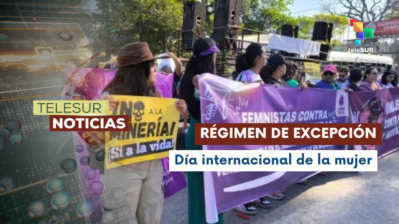 Mujeres salvadoreñas marcharon el 8M contra retrocesos en derechos