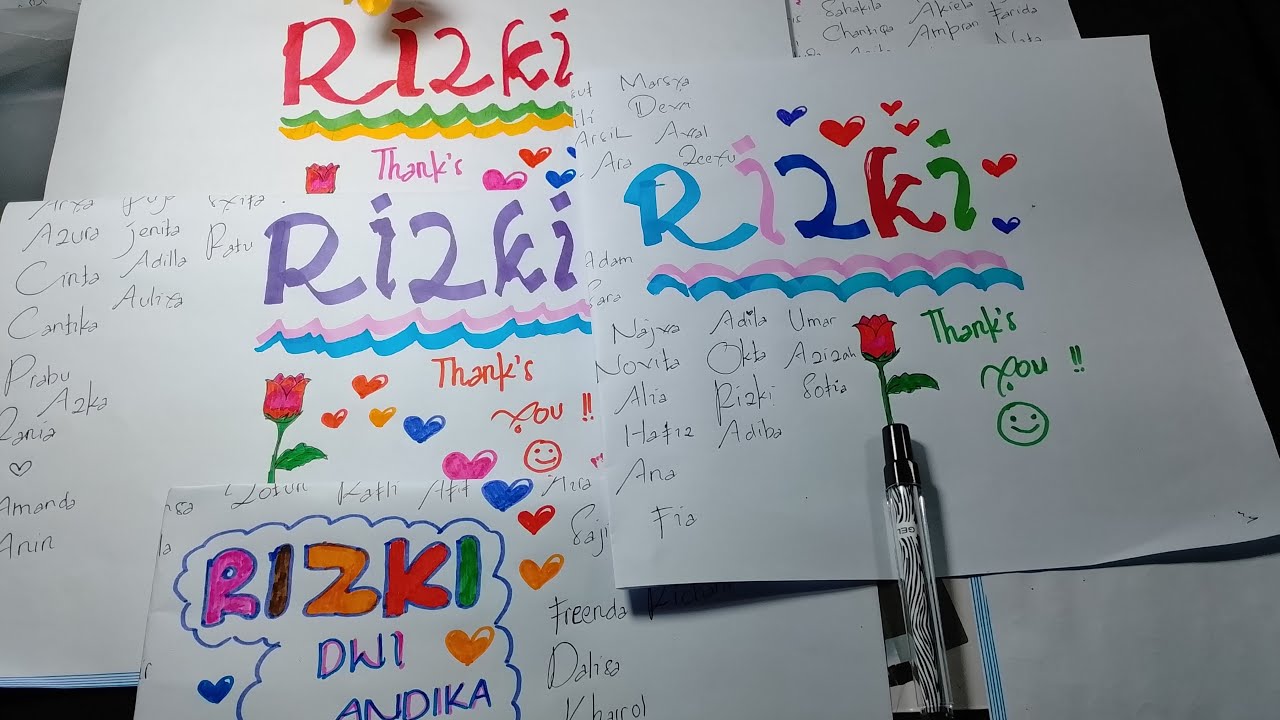 #274 TULIS NAMA KALIAN