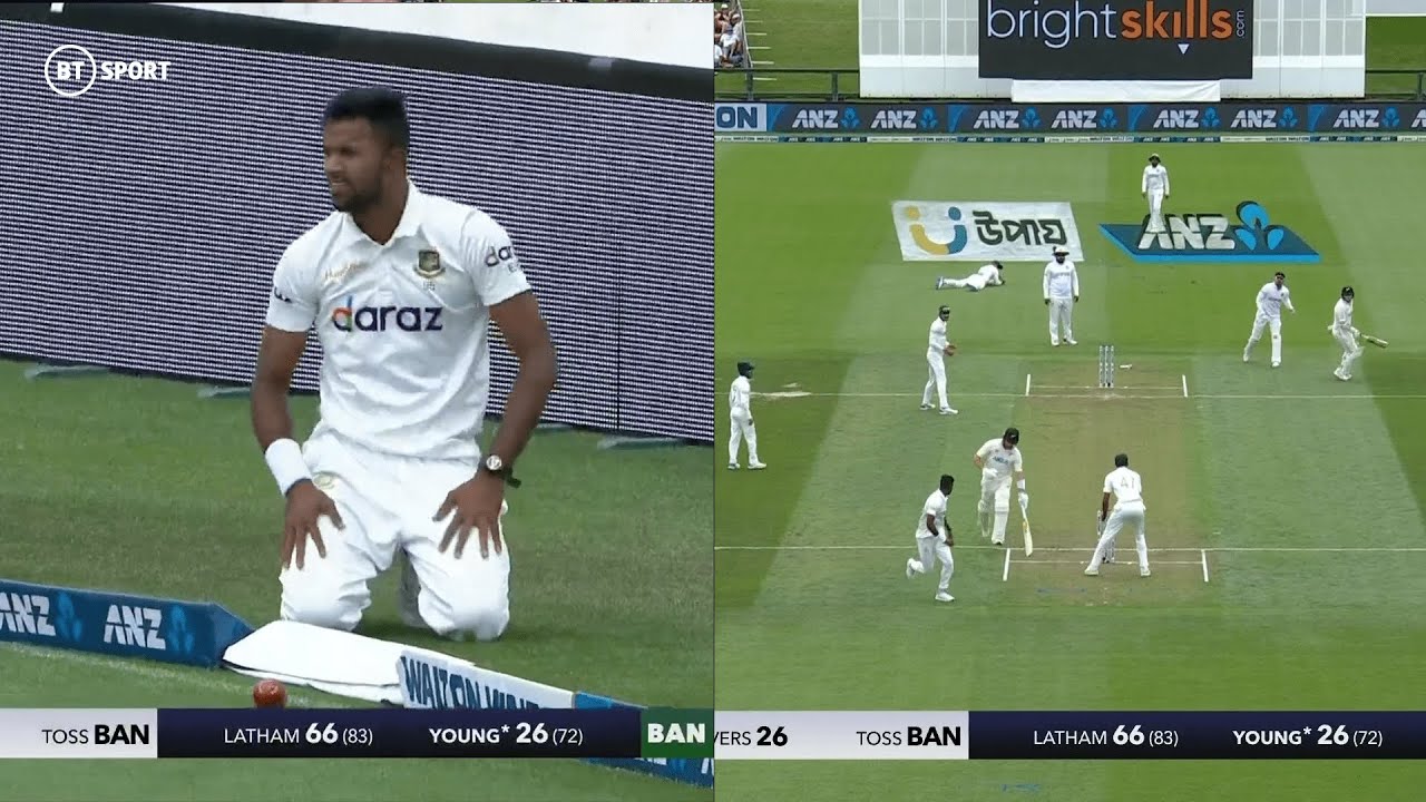 Village cricket in the Test arena 😂 A comedy of errors as Bangladesh concede seven runs off one ball