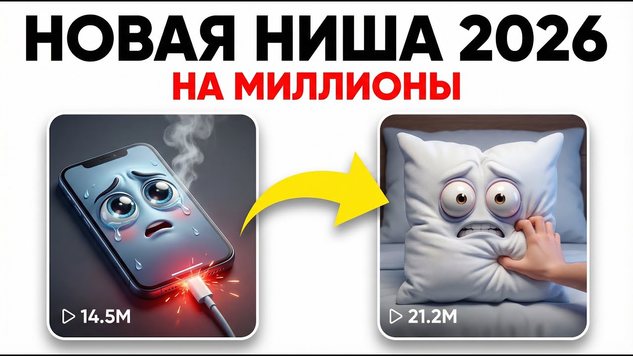 НОВАЯ Ai НИША на YouTube 2026 | МИЛЛИОНЫ ПРОСМОТРОВ на 