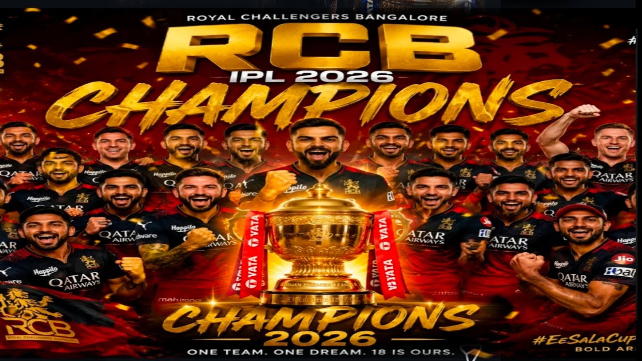 RCB WINNING MOMENT 🤩🏆| #ipl2026 | #backtoback Champions#rcb 