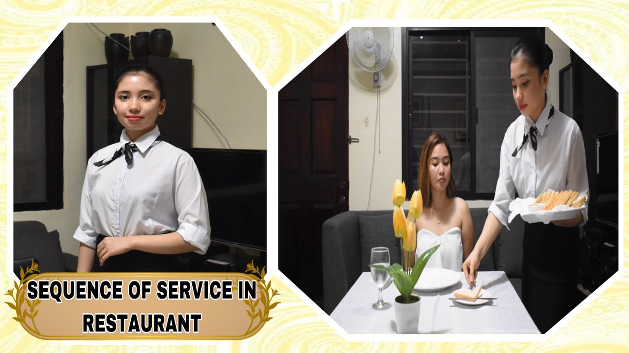 SEQUENCE OF SERVICE IN RESTAURANT// F&B SERVICE || LSPU