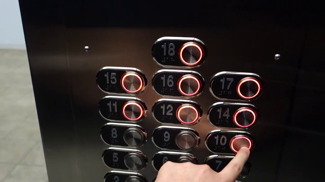 HORRIBLE BRAND NEW Schindler 6400NA Traction Elevators at the Hotel Pur, Quebec City, QC