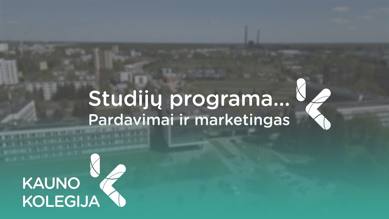 Studijų programa... Pardavimai ir marketingas