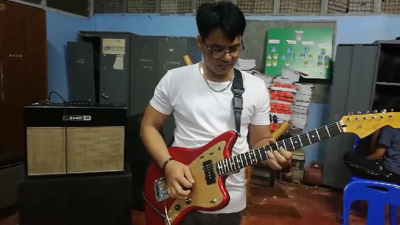 Squier Jazz Master +Line6 Flextone III