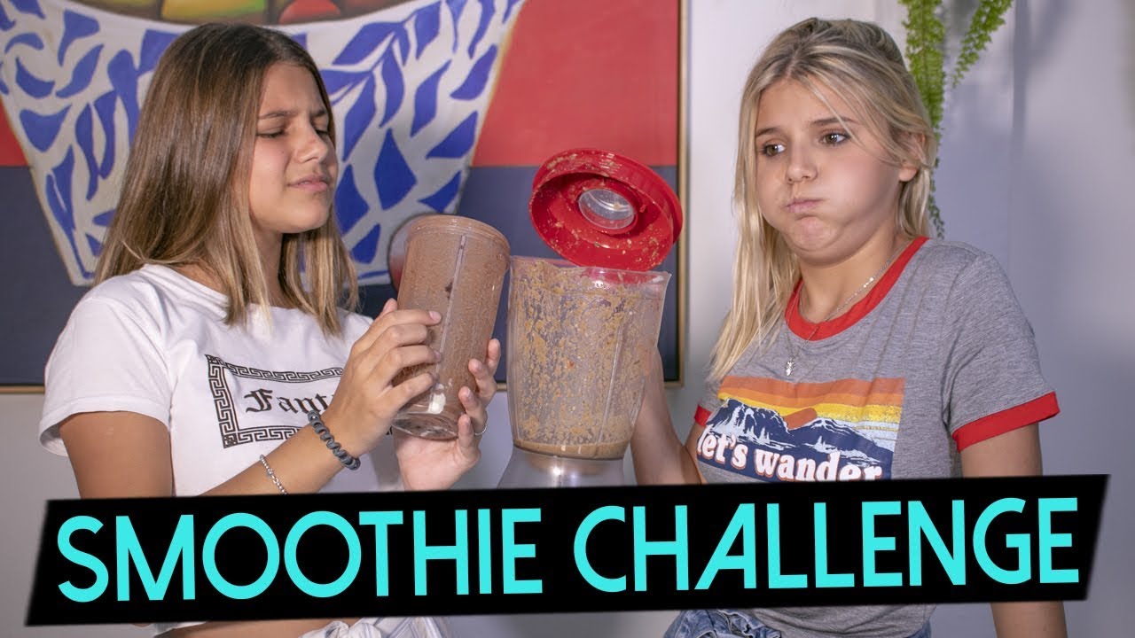 SMOOTHIE CHALLENGE feat. Bia (Minha irm&atilde;) || Giu Nassa