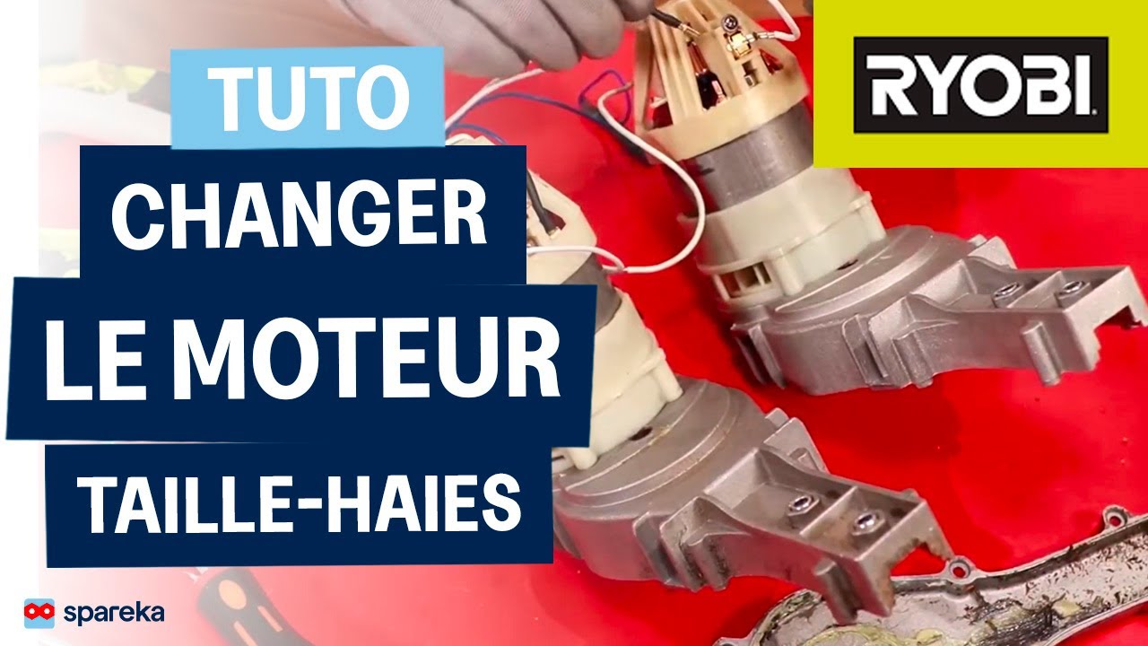 Taille-haies électrique : remplacer le moteur (tuto complet pas à pas)