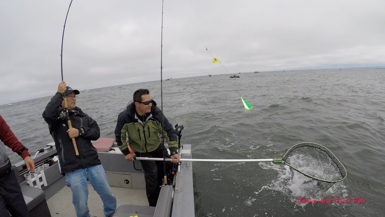 Ocean Salmon Fishing outside of the Columbia River.  Fishing with David Pyle.