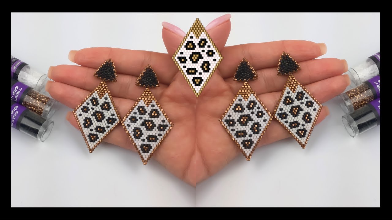 ARETES /ANIMAL PRINT/ PEYOTE