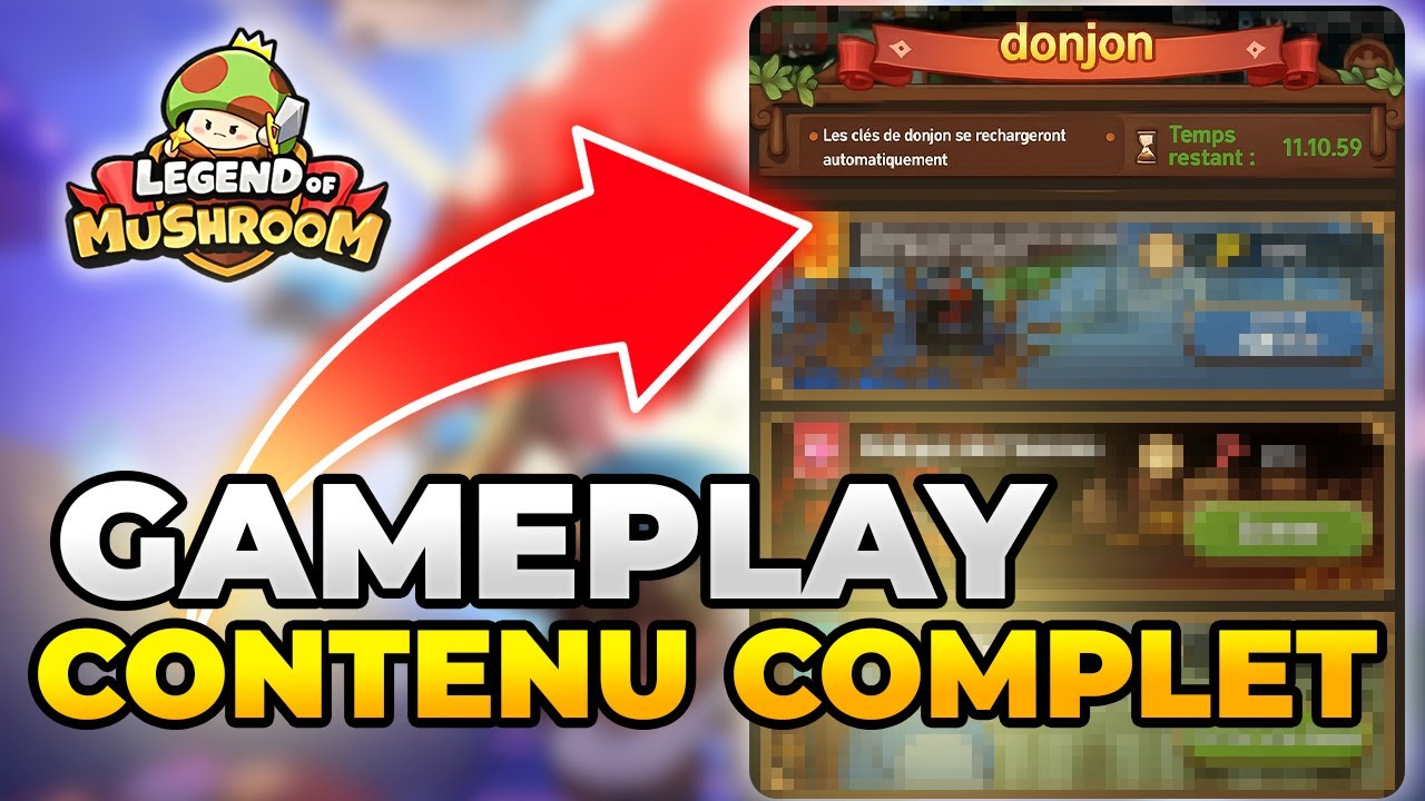 Gameplay Legends of Mushroom : Tout ce que l'on débloque +1 mois de jeu après