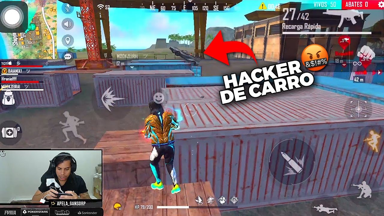HACKER BU&Ccedil;ANHA DE CARRO APARECE NO MEIO DA PARTIDA E BAIANO TV MANDA PRA GARENA