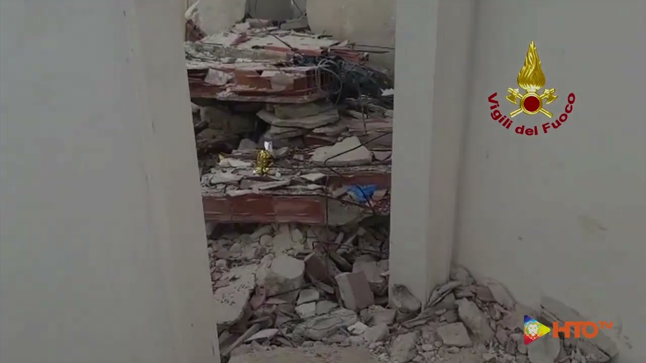 Lizzano (TA) - Crollato il solaio di una casa in ristrutturazione: Feriti 2 operai - www.HTO.tv