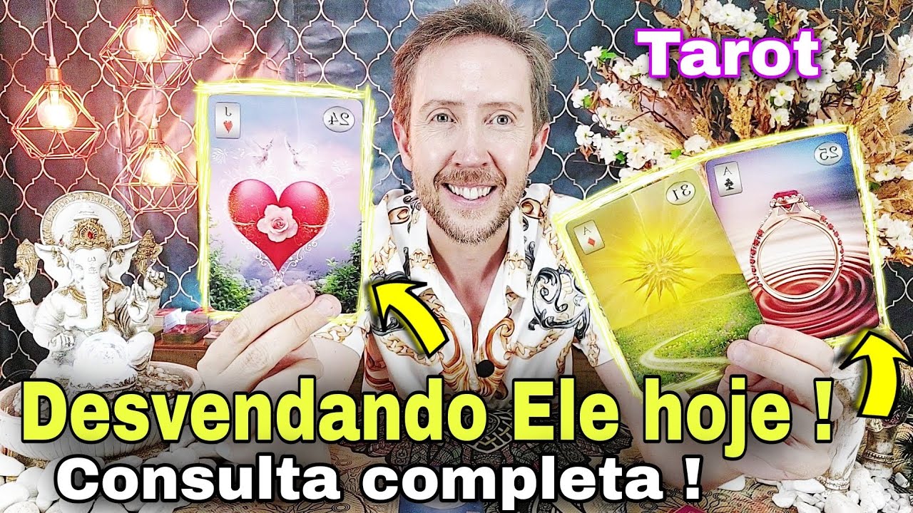 Desvendando ele hoje ! Pensamentos , Sentimentos e Atitudes dele!Como ele est&aacute; em rela&ccedil;&atilde;o a mim taro