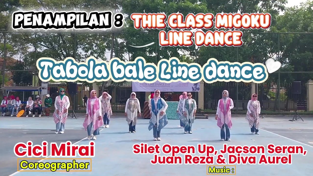 Tabola bale 💖 Line Dance 💖 Penampilan Thie class MIGOKU Line dance pada Batik Line dance day 2025