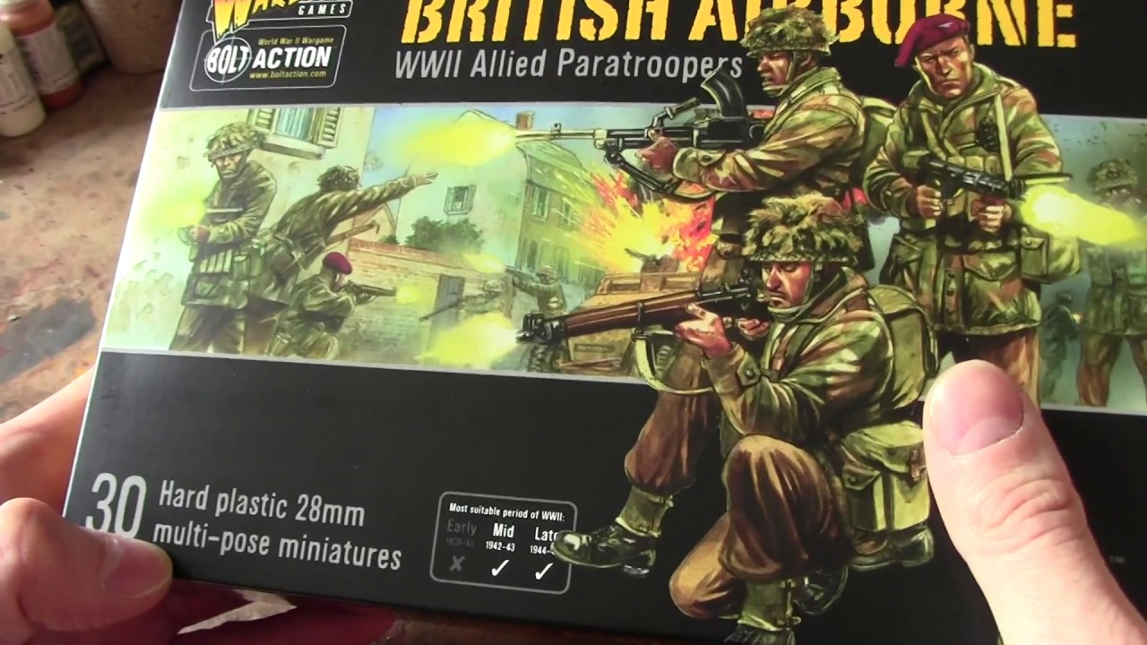 Unboxing parachutistes Britanniques Warlord Games