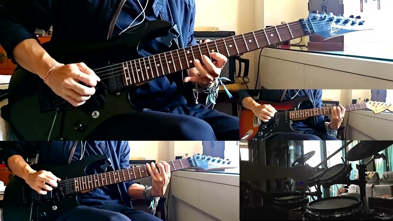 Dokken - The Hunter / In My Dreams / Alone Again (Guitar + Bass + Drum Cover)