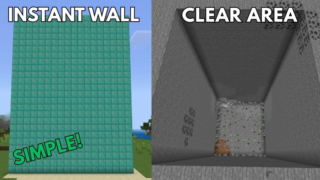 HOW TO USE THE FILL COMMAND in Minecraft Bedrock 1.21