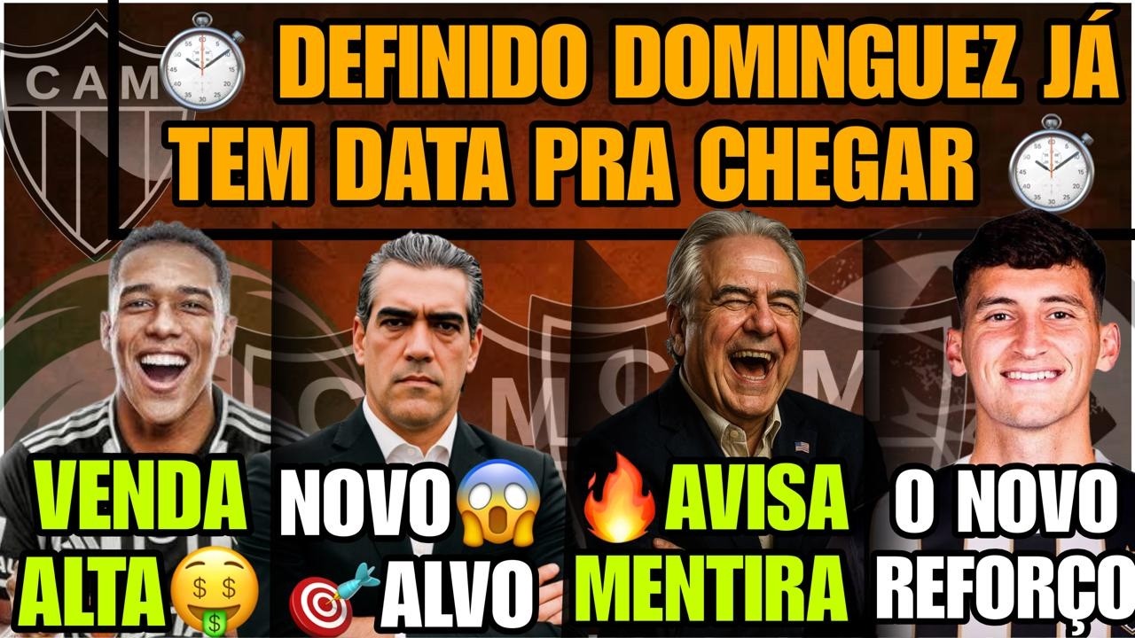 😱DOMINGUEZ TEM DATA PRA CHEGAR🎯NOVO ALVO PRA ZAGA⚫NOVO REFORÇO🤑VENDA ALTA❌AVISA A MENTIRA