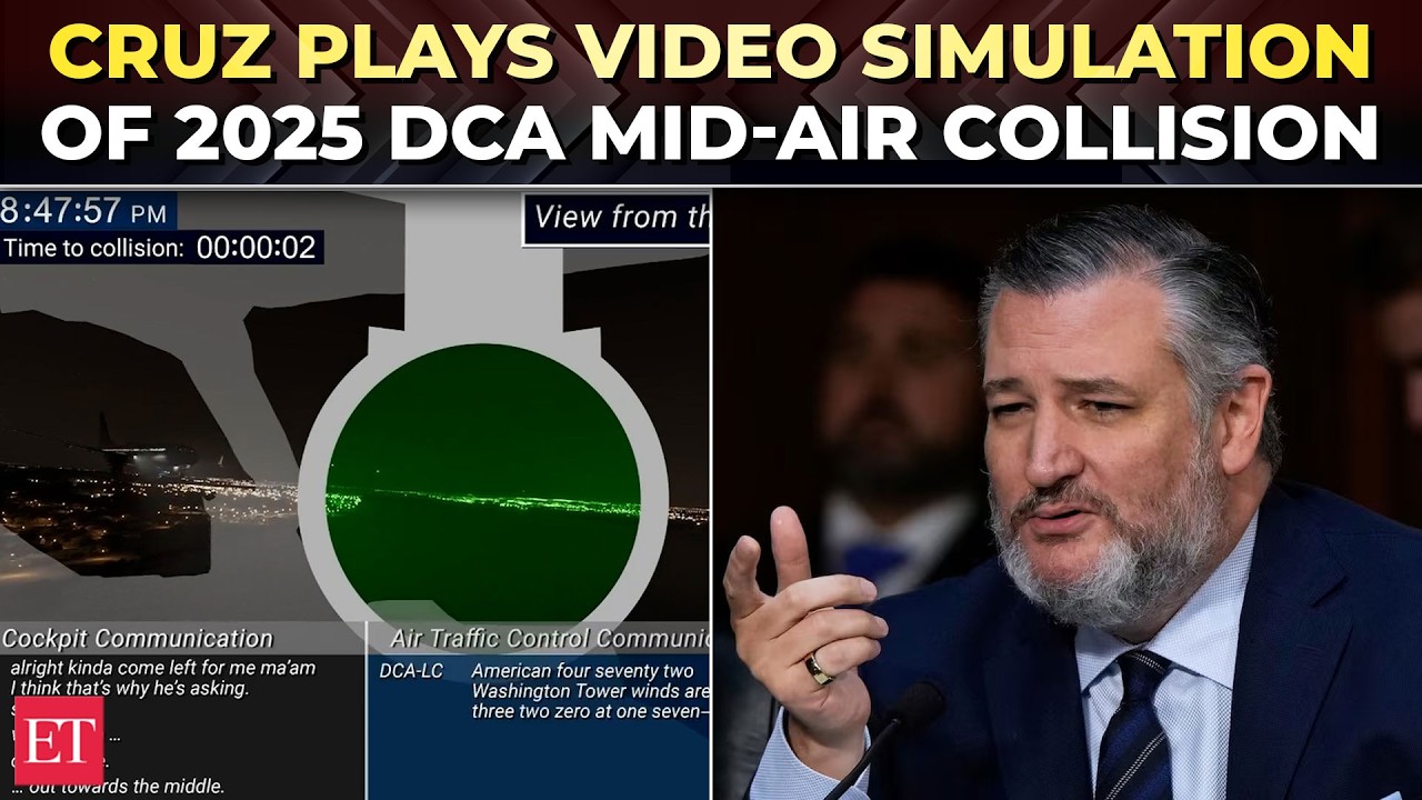 'At 48 seconds, had they…': Senate plays shocking NTSB video simulation of DCA mid-air collision