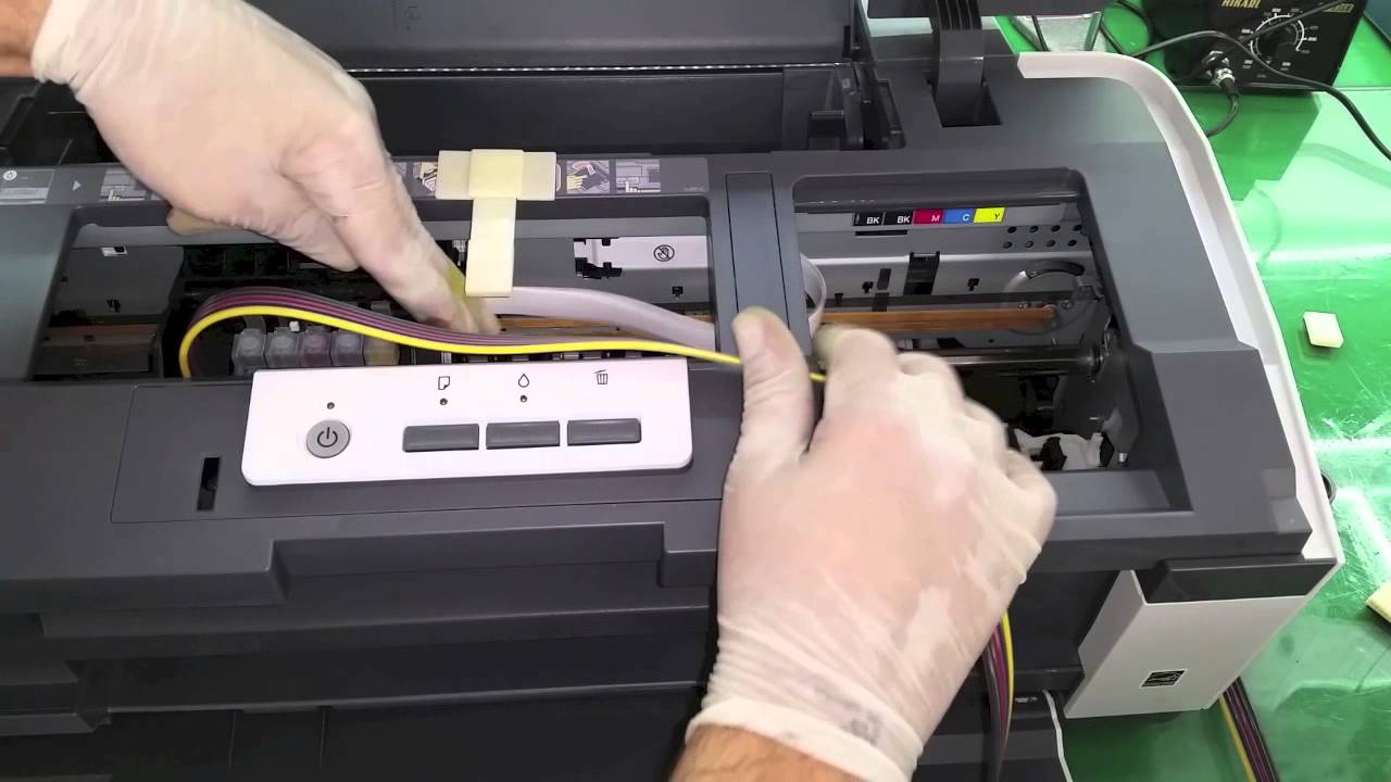 Instalacao do Bulk Ink na Epson T1110 / WorForce 1100 / 1410 / 1430W e Similares - SULINK