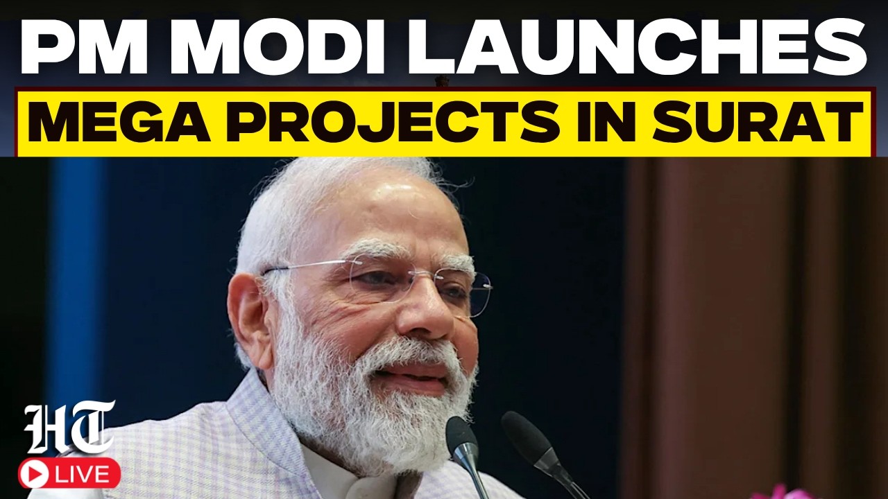 PM Modi Live: Prime Minister Narendra Modi Launches Major Development Projects in Surat, Gujarat