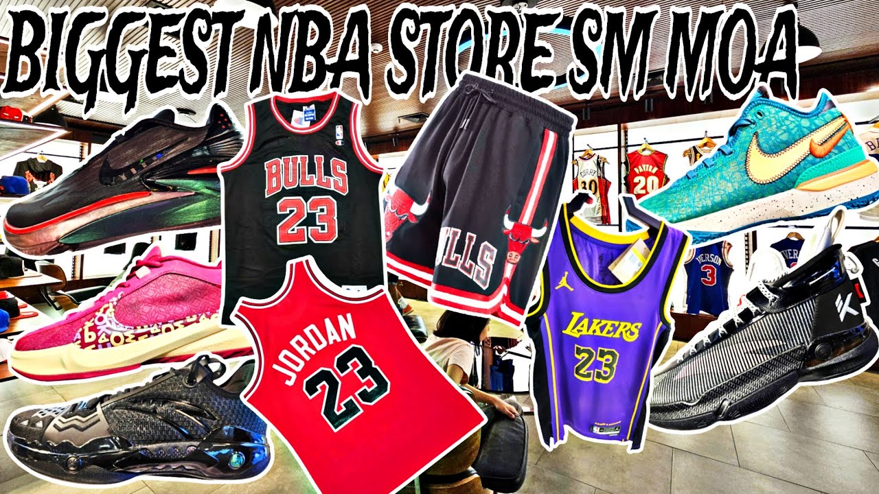 NBA STORE MOA MAY BAGONG RESTOCKS MGA NBA JERSEY AT NEW RELEASED BASKETBALL SHOES NIKE,ANTA ,JORDAN
