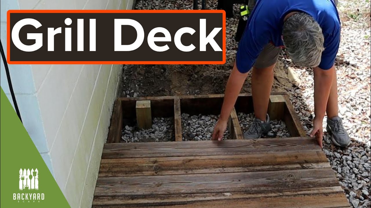 How to Build a Small Deck for Grill | Backyardscape