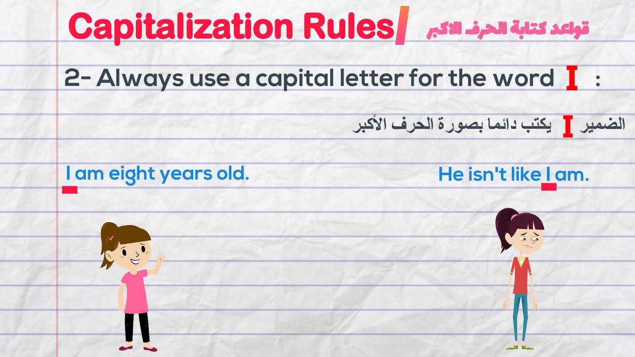 منصة قياس اون لاين - قواعد الحرف الأكبر- Capitalization Rules - كفايات اللغة الانجليزية (STEP)